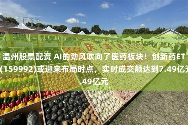 温州股票配资 AI的劲风吹向了医药板块！创新药ETF(159992)或迎来布局时点，实时成交额达到7.49亿元